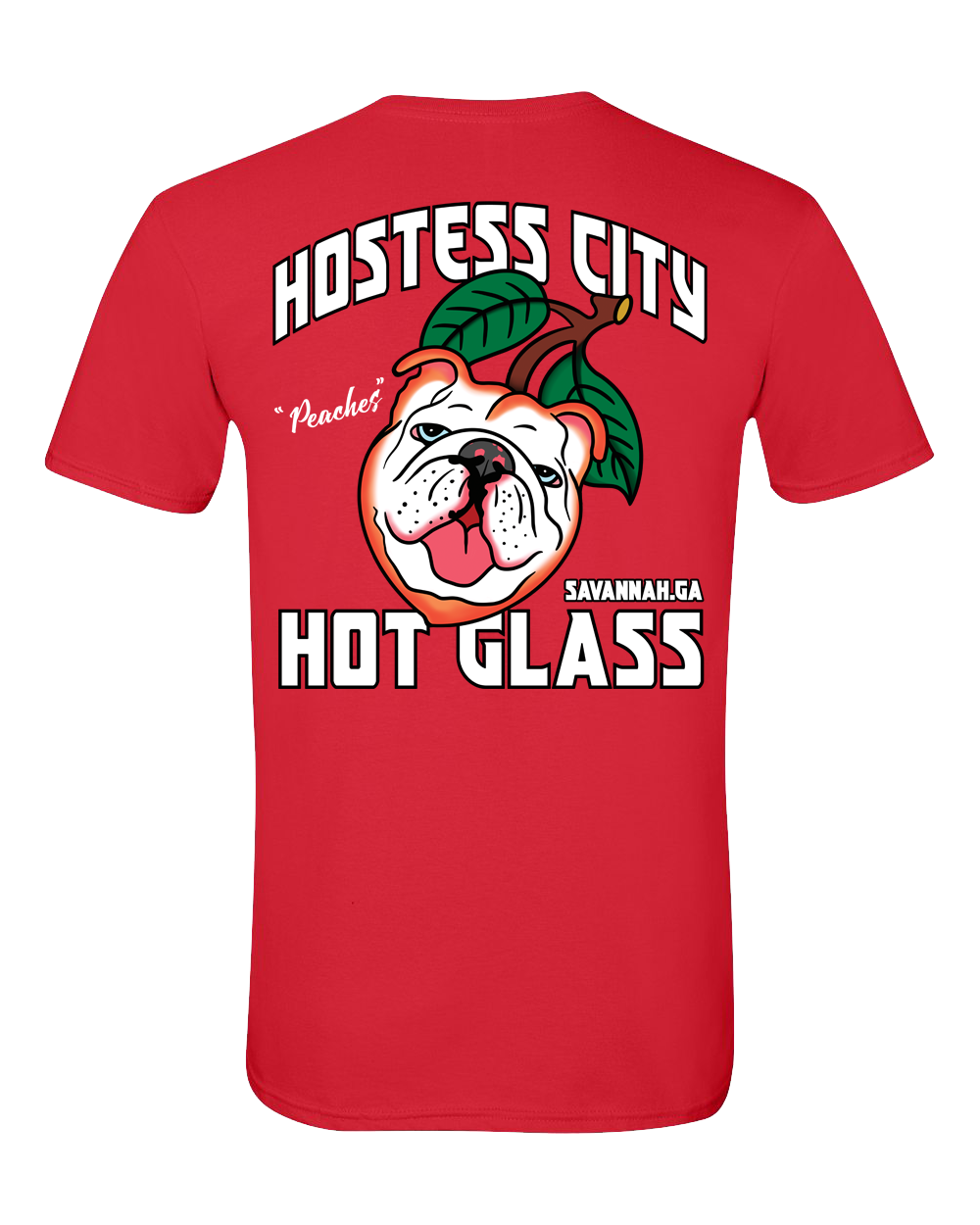 Hostess City Hot Glass “Peaches” unisex t-shirt