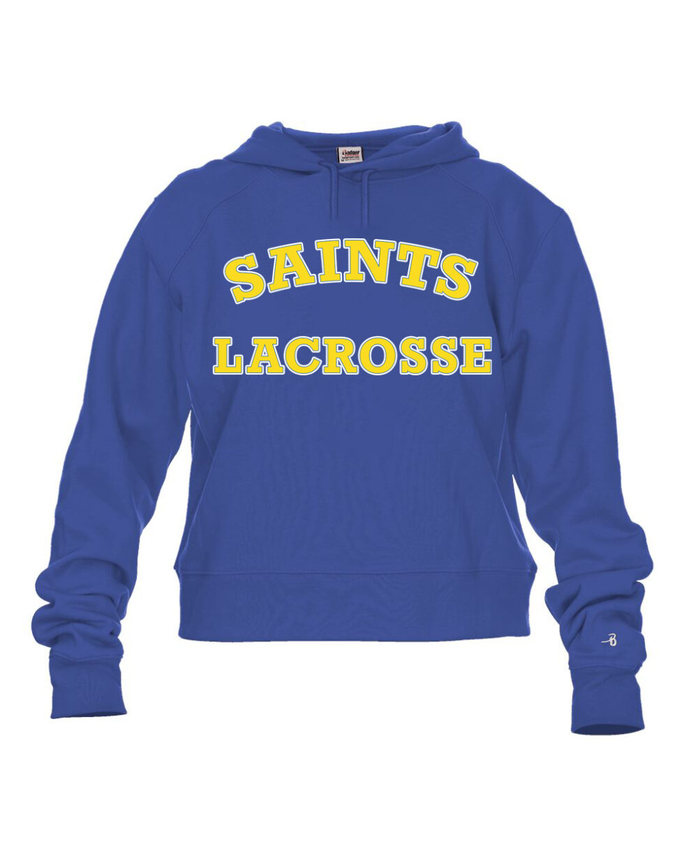 Saints Lacrosse Women's Crop Hooded Sweatshirt