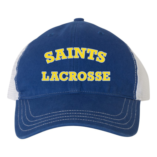 Saints Lacrosse Garment Washed Trucker Cap
