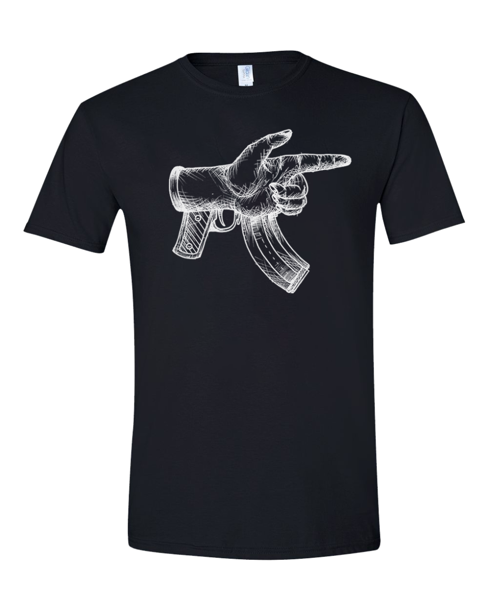 Danktattoomeme "Finger Gun" Unisex T-Shirt - Image 2