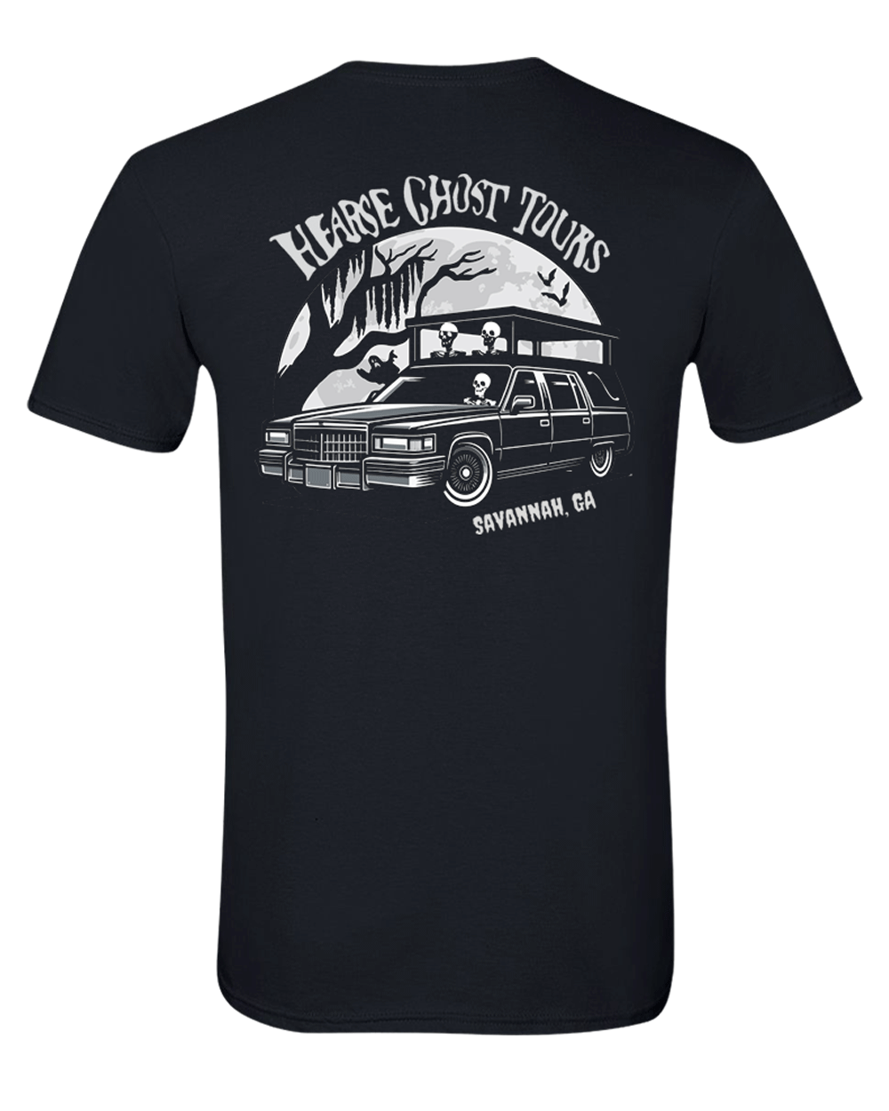 Hearse Ghost Tour “Double Sided” Unisex T-Shirt