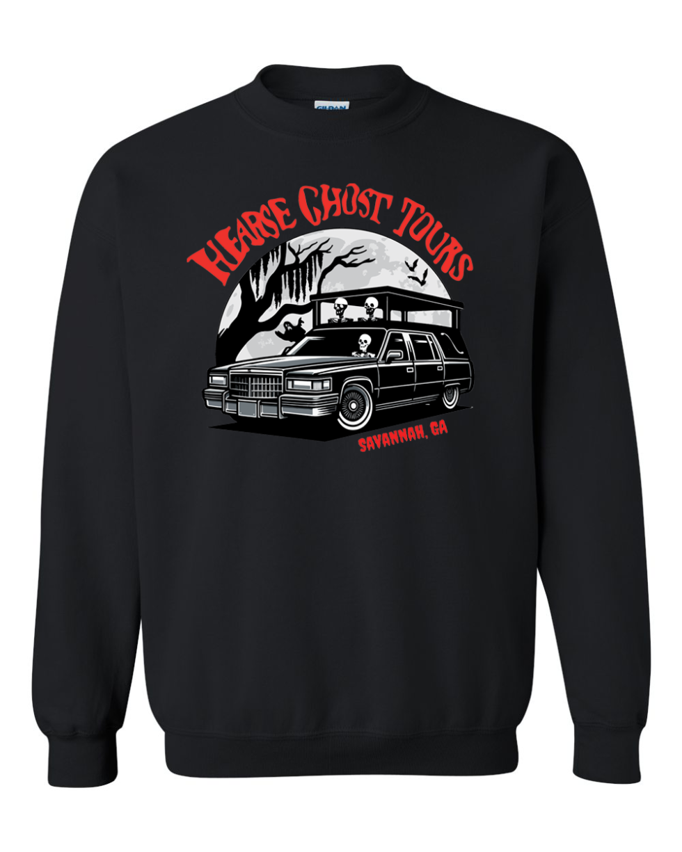 Hearse Ghost Tour "Black and Red" Unisex Crewneck Sweatshirt